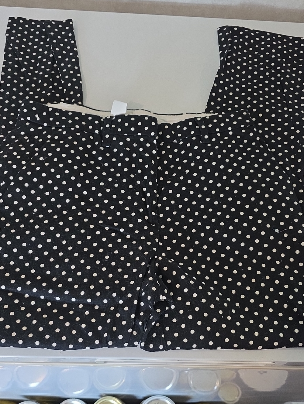 Black and White Polka Dot Women’s Pants